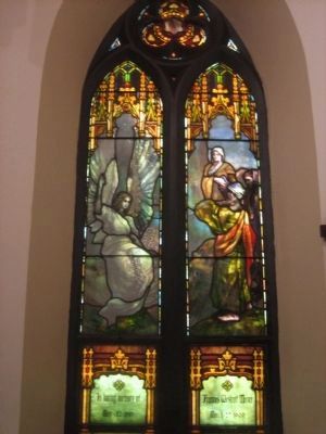 Stained glass window.. Click for full size. Stained glass window. image. Click for full size.