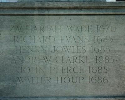 Original Patentees Memorial </b>back image. Click for full size.