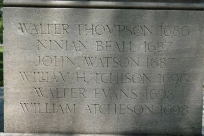 Original Patentees Memorial </b>side image. Click for full size.
