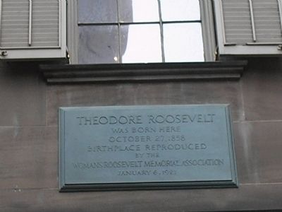 Theodore Roosevelt Marker. Click for full size. Theodore Roosevelt Marker image. Click for full size.