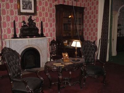 Library at Theodore Roosevelt Birthplace. Click for full size. Library at Theodore Roosevelt Birthplace image. Click for full size.