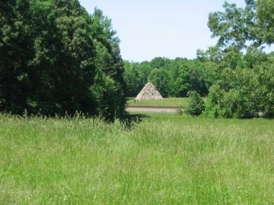 The Meade Pyramid Seen from the Marker Location image. Click for full size.