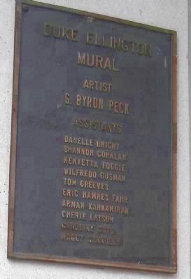 "Duke Ellington Mural - Artist: G. Byron Peck..." image. Click for full size.