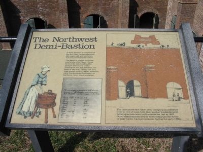 The Northwest Demi-Bastion Marker. Click for full size. The Northwest Demi-Bastion Marker image. Click for full size.