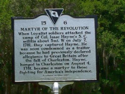 Martyr Of the Revolution Marker image. Click for full size.