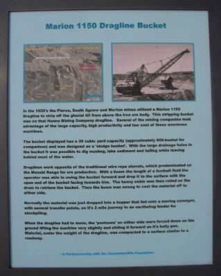 Marion 1150 Dragline Bucket Marker. Click for full size. Marion 1150 Dragline Bucket Marker image. Click for full size.