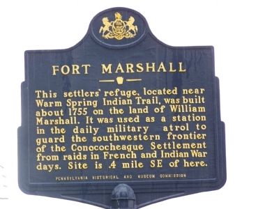 Fort Marshall Marker image. Click for full size.