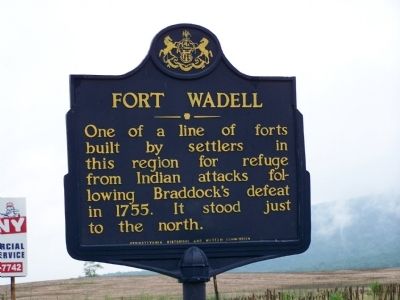 Fort Wadell Marker. Click for full size. Fort Wadell Marker image. Click for full size.