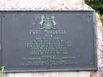 Fort Waddell Marker. Click for full size. Fort Waddell Marker image. Click for full size.