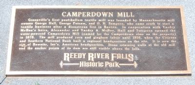 Camperdown Mill Marker. Click for full size. Camperdown Mill Marker image. Click for full size.