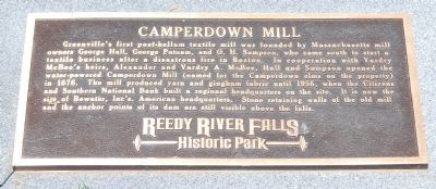 Camperdown Mill Marker image. Click for full size.