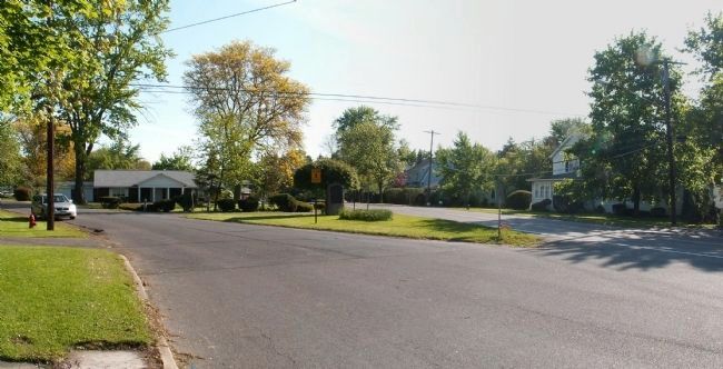 General John Sullivan�s Campaign trail marker from a distance. image. Click for full size.