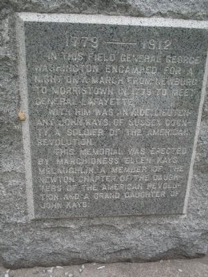 George Washington Encampment Marker. Click for full size. George Washington Encampment Marker image. Click for full size.