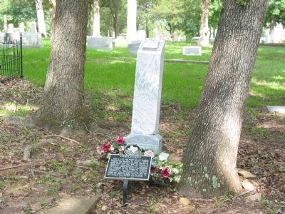 Grave site of Joshua Houston image. Click for full size.