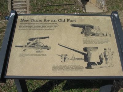 New Guns for an Old Fort Marker image. Click for full size.
