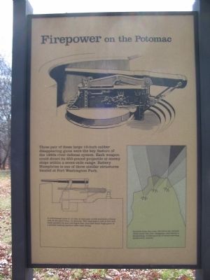 Firepower on the Potomac Marker, Left Side Panel image. Click for full size.