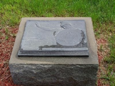 U.S.S. Maine Plaque at Memorial Fountain image. Click for full size.