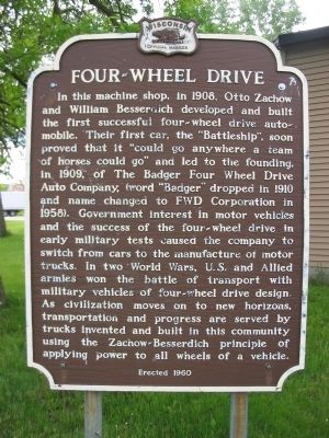 Four–Wheel Drive Marker. Click for full size. Four–Wheel Drive Marker image. Click for full size.