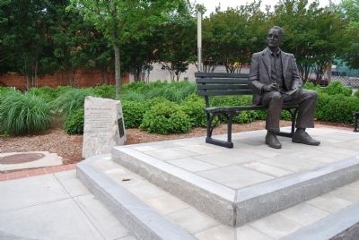 Dr. Charles Hard Townes Marker and Statue image. Click for full size.