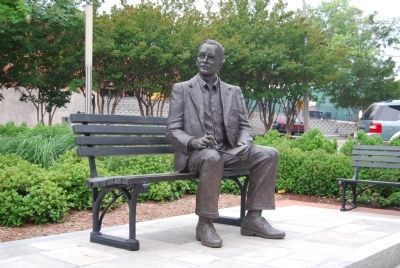 Dr. Charles Hard Townes Statue image. Click for full size.
