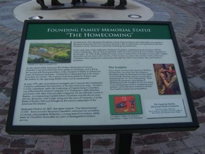 Founding Famiily Memorial Statue Marker image. Click for full size.