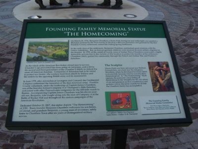 Founding Famiily Memorial Statue Marker. Click for full size. Founding Famiily Memorial Statue Marker image. Click for full size.