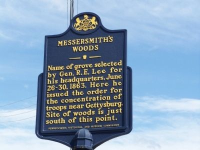 Messersmith's Woods Marker image. Click for full size.