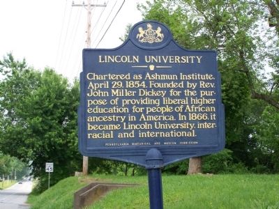 Lincoln University Marker image. Click for full size.