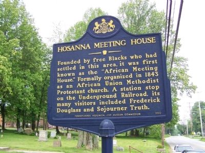 Hosanna Meeting House Marker image. Click for full size.