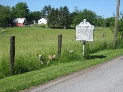 Mason and Dixon Line Marker. Click for full size. Mason and Dixon Line Marker image. Click for full size.