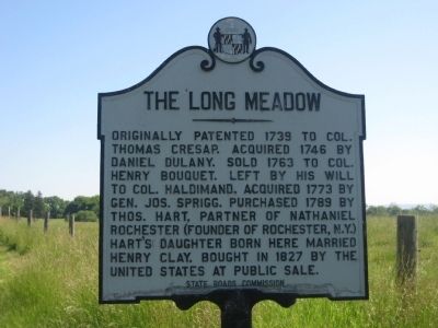 The Long Meadow Marker. Click for full size. The Long Meadow Marker image. Click for full size.