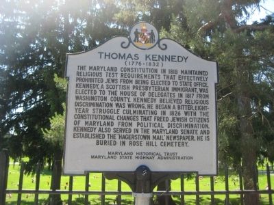 Thomas Kennedy Marker image. Click for full size.