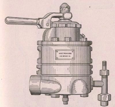 Control handle and valve for a Westinghouse Air Brake image. Click for full size.