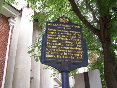 William Darlington Marker. Click for full size. William Darlington Marker image. Click for full size.