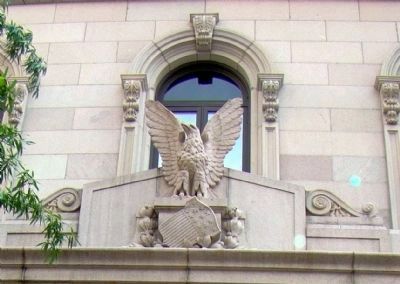 Detail of Eagle and Shield Over the Lintel image. Click for full size.