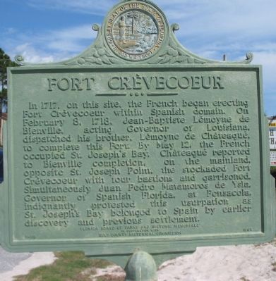 Fort Crèvecoeur Marker, Front image. Click for full size.