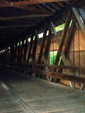 Looking at the interior of Potter's Covered Bridge image. Click for full size.
