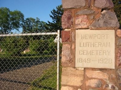 Newport Lutheran Cemetery 1849 — 1928. Click for full size. Newport Lutheran Cemetery 1849 — 1928 image. Click for full size.