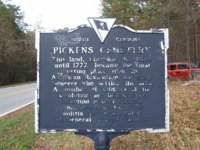 Pickens Cemetery Marker image. Click for full size.