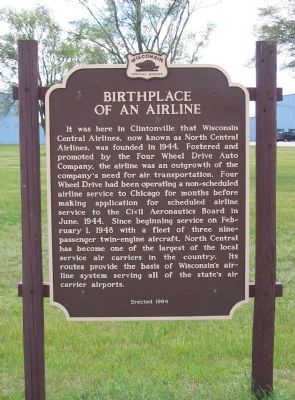 Birthplace of an Airline Marker image. Click for full size.