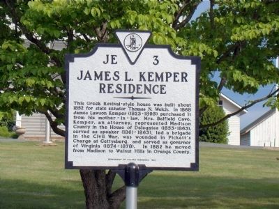 James L. Kemper Residence Marker. Click for full size. James L. Kemper Residence Marker image. Click for full size.
