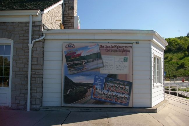 The Lincoln Highway Meets the Superhighway. Click for full size. The Lincoln Highway Meets the Superhighway image. Click for full size.
