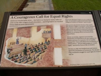 A Courageous Call for Equal Rights Marker. Click for full size. A Courageous Call for Equal Rights Marker image. Click for full size.