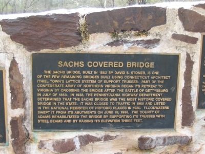Sach's Covered Bridge Marker image. Click for full size.