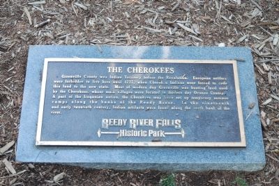 The Cherokees Marker image. Click for full size.