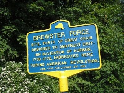 Brewster Forge Site Marker. Click for full size. Brewster Forge Site Marker image. Click for full size.