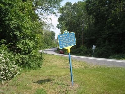 Marker on Forge Hill Road. Click for full size. Marker on Forge Hill Road image. Click for full size.