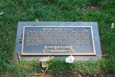 Reedy River Falls Marker. Click for full size. Reedy River Falls Marker image. Click for full size.