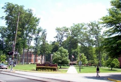 Randolph-Macon College, Corner of College St., & Railroad Ave. image. Click for full size.