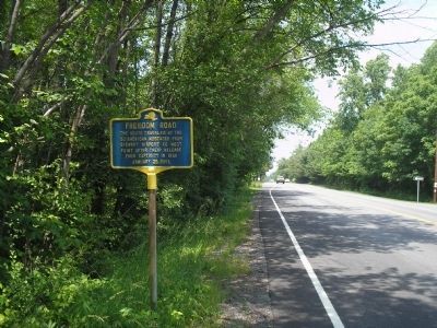 Marker on Temple Hill Road. Click for full size. Marker on Temple Hill Road image. Click for full size.